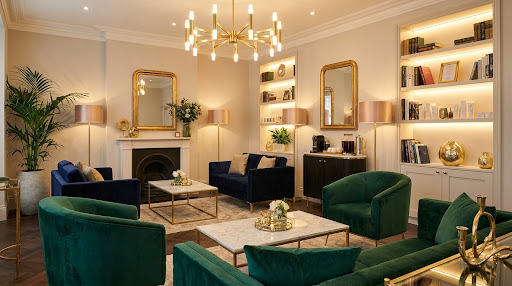 Salon waiting area